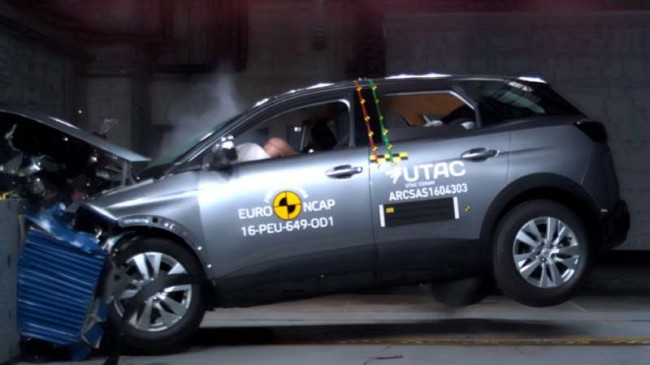 Краш-тест Euro NCAP, Peugeot 3008 2017