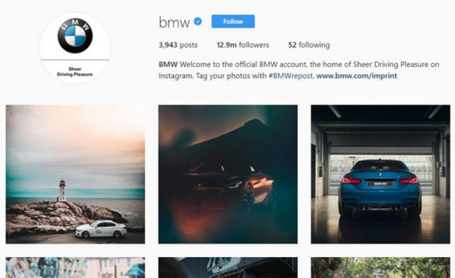 BMW,  Instagram