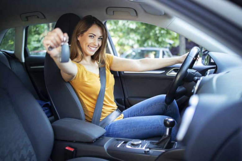 - (: https://commons.wikimedia.org/wiki/File:Beautiful-female-women-driver-sitting-her-vehicle-holding-car-keys-ready-drive.jpg )