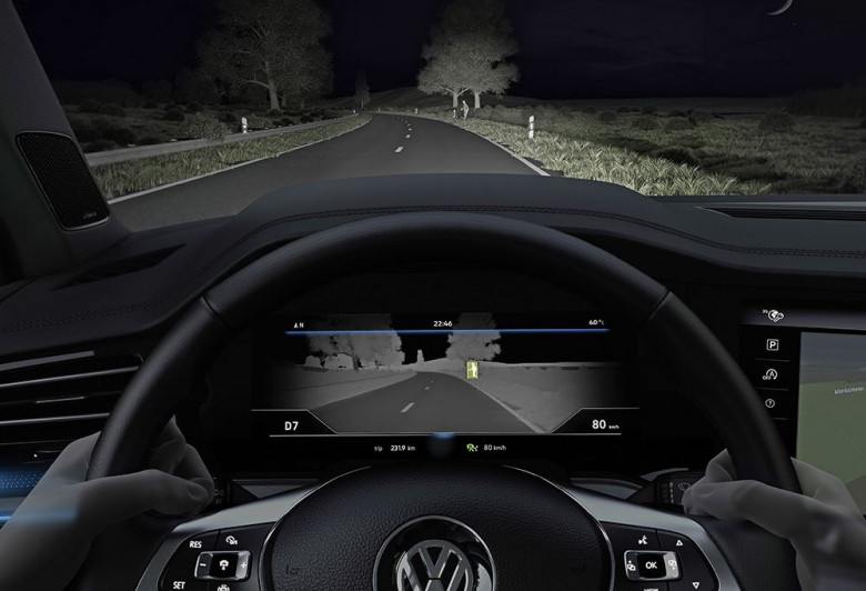 Система ночного видения Night Vision в составе нового Volkswagen Touareg