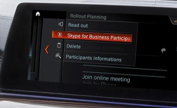 Skype for Business в автомобиле BMW