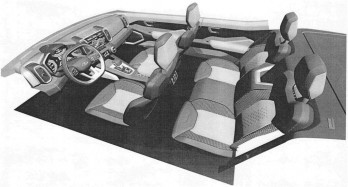 Патент на интерьер Lada 4x4 нового поколения
